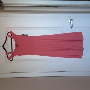 Fun and flirty coral dress